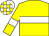 Yellow, white hoop and armlets, white and yellow check cap (K T Ivory & Mrs Valerie Hubbard)