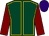 DARK GREEN, YELLOW seams, MAROON sleeves, PURPLE cap (George Baker And Partners - Super Six)