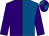 Royal blue & purple halved, purple sleeves, quartered cap (Mrs Pauline Condon)