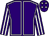 Purple, white seams, striped sleeves, purple cap, white stars (Baltimore Stables Syndicate)