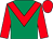 Emerald green, red chevron & sleeves, red cap (Azzurri Green Syndicate)