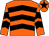 Orange, black chevrons, orange cap, black star (Mr Ian Allison)