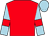 Red, light blue sleeves, red armlets, light blue cap (Miss A M Reed)