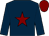 Dark blue, maroon star, maroon cap (Kingston Stud & David Anderson)