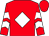 Red, white diamond, chevrons on sleeves (Malc Hancock And Karen George)