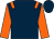 Dark blue, orange epaulets and sleeves (Roger Hetherington & Jeremy Carey)