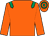 Orange, emerald green epaulets, hooped cap (Reassuringly Racy Club)