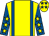 Yellow, royal blue braces, royal blue sleeves, yellow stars and stars on cap (Mr P H Betts)