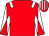 Red, white epaulettes, diabolo on sleeves, striped cap (Jolene Partnership)