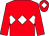 Red, white triple diamond and diamond on cap (Red Rose Partnership)