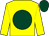Yellow, dark green disc, dark green cap (Ecurie Des Monnaies)