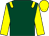 Dark green, yellow epaulets, sleeves and cap (A Gilibert)