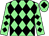 Light green and black diamonds, light green cap, black diamond (Hurst Farm Racing)