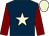 Dark blue, beige star, maroon sleeves, beige cap (Barrels Of Courage)