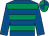 Royal blue & emerald green hoops, royal blue sleeves, quartered cap (James McEnery)