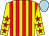 Yellow & red stripes, red stars on sleeves, light blue cap (Costa Bella Partnership)