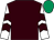 Brown, white sleeves, brown chevrons, emerald green cap (Thomas S Murphy)