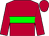 Scarlet, green hoop on body & sleeves, scarlet cap (Patrick Rooney)