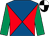 Royal blue and red diabolo, emerald green sleeves, black and white quartered cap (Mr Brendan Kerr)