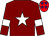 MAROON, white star & armlet, red cap, blue stars (Gigginstown House Stud)