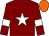 Maroon, white star & armlet, orange cap (Gigginstown House Stud)