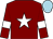 Maroon, white star and armlets, light blue cap (Gigginstown House Stud)
