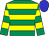 Emerald green, yellow hoops, blue cap (John P McManus)