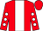 Red, white panel, white spots on sleeves, red cap (Jetmac Syndicate)