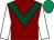 Maroon, dark green chevron, white sleeves, emerald green cap (Stephen McCormack)