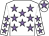 White, mauve stars, mauve star on cap (John Synnott & W N Cotter & Edward Dillon)