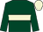 DARK GREEN, BEIGE hoop, BEIGE cap (Saxon Thoroughbreds)