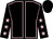 Black, pink seams, black sleeves, pink stars, black cap (Mrs J Ryan)