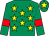 Emerald green, yellow stars, emerald green sleeves, red armlets, emerald green cap, yellow star (Mr D Tunmore & Mr John Berry)