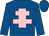 Royal blue, pink cross of lorraine (Mr Gary Marney)