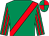 Emerald green, red sash, striped sleeves, quartered cap (Mr Hugh Hart)