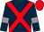 Dark blue, red cross belts, dark blue sleeves, grey armlets, red cap (Ian & Amanda Maybrey And Partners)
