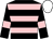 Black, pink hoops and armlets, white cap (Mr John Whyte)