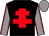 Black, red cross of lorraine, grey sleeves, red seams, grey cap (Kevin Dunlea)