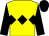 Yellow, black triple diamond, black sleeves & cap (Brendan Cawley)