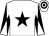 White, black star, diabolo on sleeves, hooped cap (Joseph M Fitzpatrick)