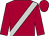 Claret, silver sash (Mr Martin Hughes & Lord De La Warr)