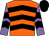 Orange, black chevrons, black chevrons on mauve sleeves, orange chevron on black cap (Eddie Chung Kwok Leung)