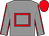 Grey, red hollow box, red seams on sleeves, red cap (Mrs Christine Rabbitt)