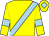 Yellow, light blue sash, armlets and diamond on cap (Mr C P Norbury)