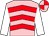 Pink, red chevrons, white sleeves, pink and red quartered cap (Mr Keith Elvins)