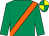 Emerald green, orange sash, emerald green and yellow quartered cap (Martin Hill And Keith Pook)