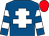 ROYAL BLUE, WHITE Cross of Lorraine, hooped sleeves, RED cap (Mr Simon Lockyer)