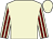 Beige, maroon striped sleeves (Chh Racing)