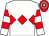 White, red triple diamond, hooped sleeves, red & white hooped cap (John Moylan)