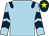 Light blue, dark blue epaulettes & chevrons on slvs,dark blue cap, yellow star (G S Racing Club)